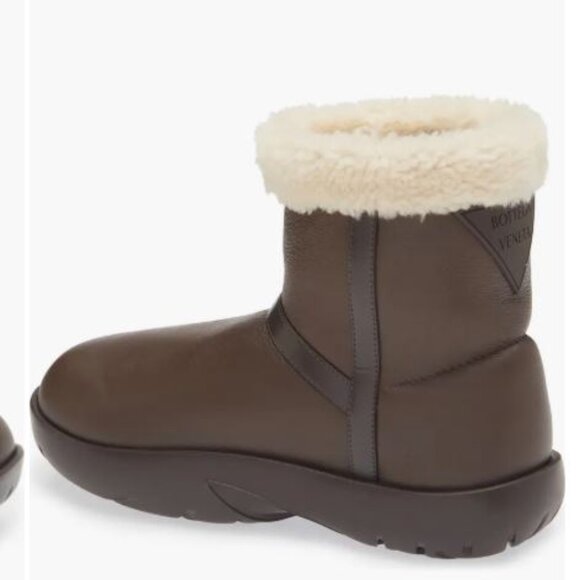 NWOB Bottega Veneta Genuine Shearling Bootie Boots 42 - Picture 1 of 9